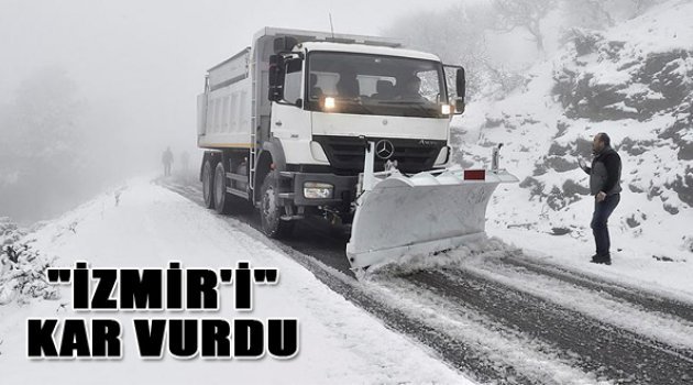 İzmir'in İlçelerini Kar Vurdu