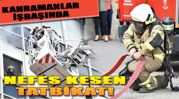 İzmir'in Kahraman İtfaiyecileri İşbaşında