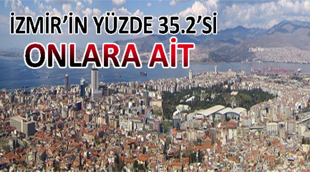 İzmir&#039;in yüzde 35,2&#039;si onlara ait