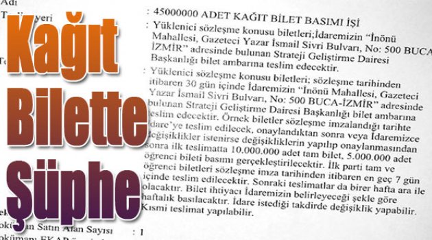 Kağıt Bilette Şüphe