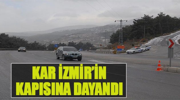 Kar İzmir'in Kapısına Dayandı