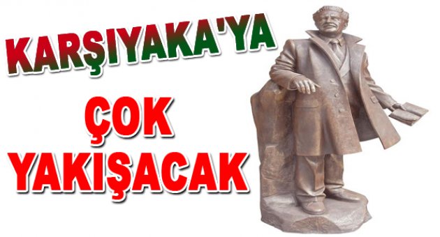 Karşıyaka’ya dev Nazım Hikmet heykeli