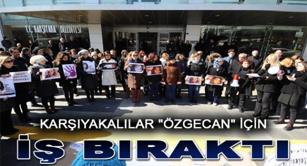 Karşıyakalılar Özgecan için iş bıraktı