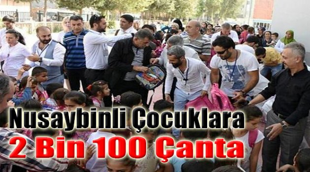 Kemeraltı Esnafından Nusaybinli Çocuklara 2 Bin 100 Çanta
