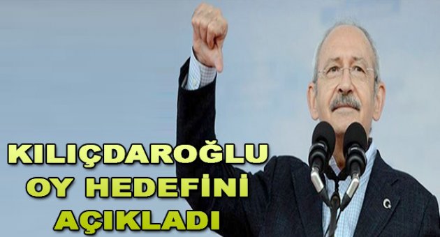 Kılıçdaroğlu CHP'nin seçimdeki oy hedefini açıkladı