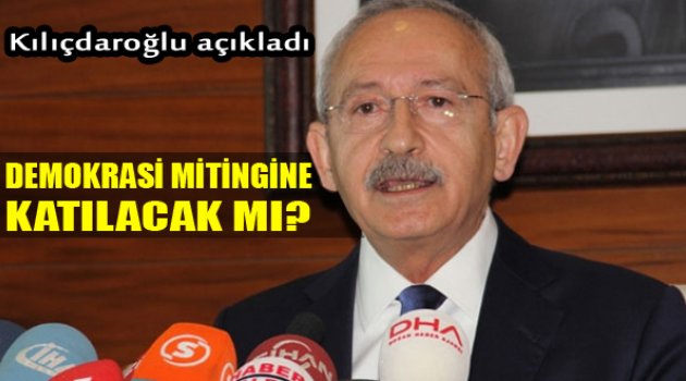 Kılıçdaroğlu Karar Verdi: "Mitinge Katılacak Mı?