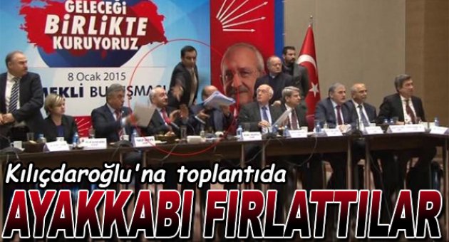 Kılıçdaroğlu'na ayakkabı fırlatıldı