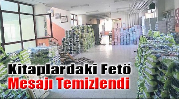 Kitaplardaki FETÖ Mesajı Temizlendi