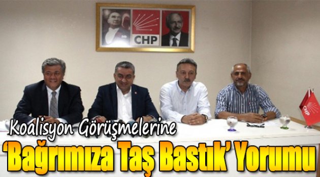 Koalisyon Görüşmelerine “Bağrımıza Taş Bastık” Yorumu