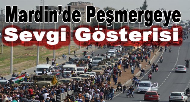 Kobani'ye giden peşmergelere sevgi gösterisi