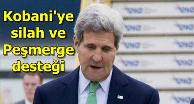 Kobani'ye silah ve peşmerge desteği