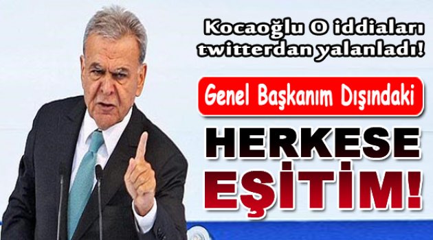 Kocaoğlu O İddiaları Yalanladı