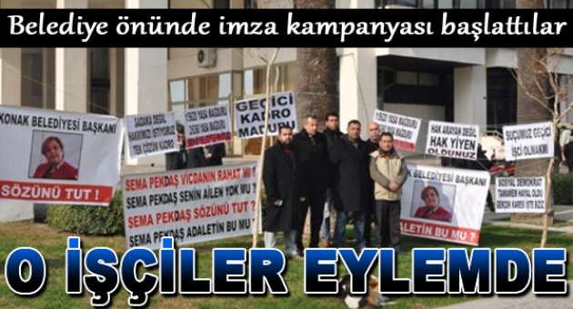 Konak Belediyesi'nde İşten Çıkarılan İşçiler Eylemde