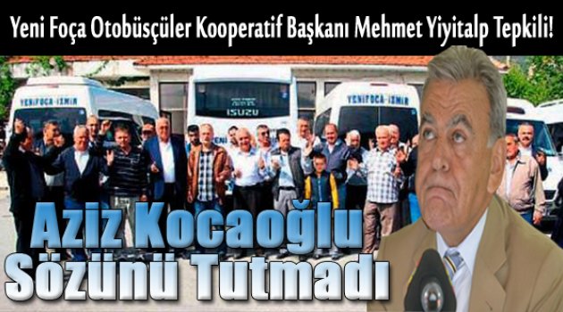Kooperatif Başkanı'ndan Kocaoğlu'na Tepki