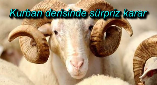 Kurban derisinde sürpriz karar