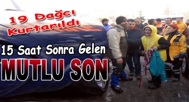 Mahsur Kalan 19 Dağcı Kurtarıldı