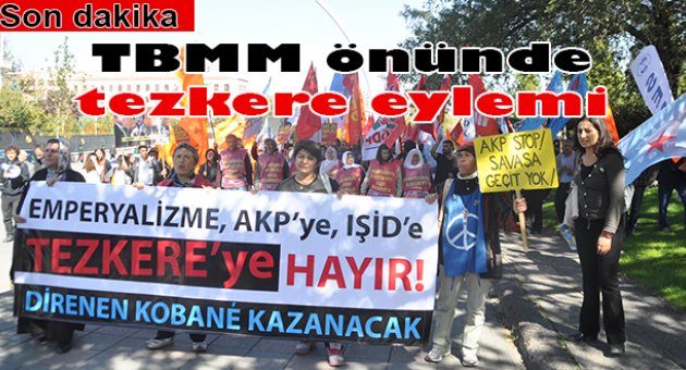 Meclis önünde tezkere eylemi