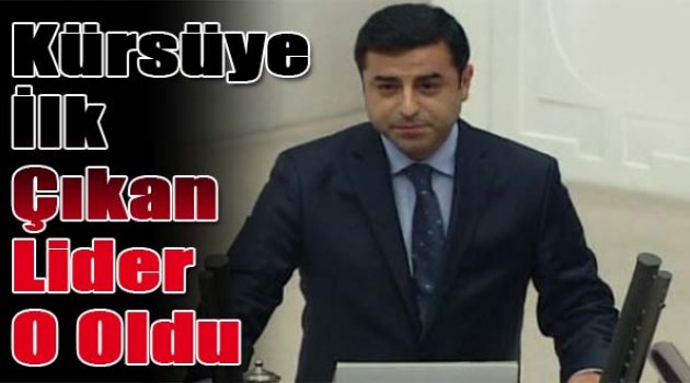 Meclis'te ilk yemin eden lider Selahattin Demirtaş oldu