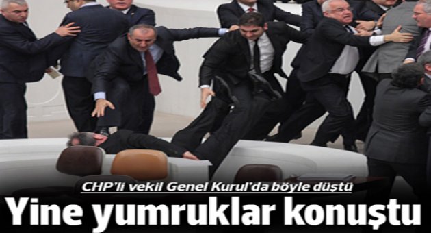Meclis'te yine kavga çıktı!