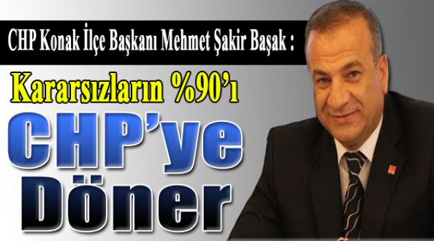 Mehmet Şakir Başak: “Kararsızların yüzde 90’ı bize döner”