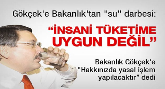 Melih Gökçek'e Bakanlık'tan "su" darbesi: