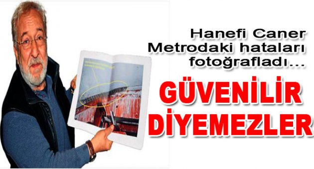 Metro'da tüneli tıraşlamışlar