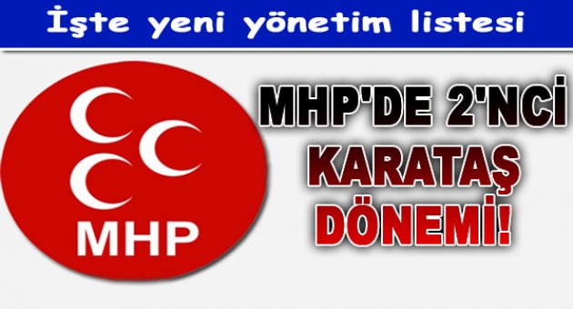 MHP İzmir'de 2'nci Karataş Dönemi