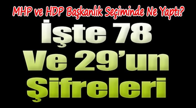 MHP ve HDP Seçimde Kimi Destekledi?