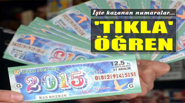 Milli Piyango 2016 Yılbaşı Özel Çekiliş Sonuçları