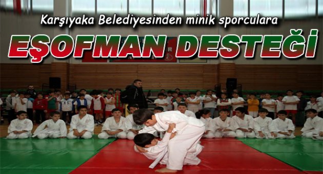 Minik sporculara eşofman dağıtıldı