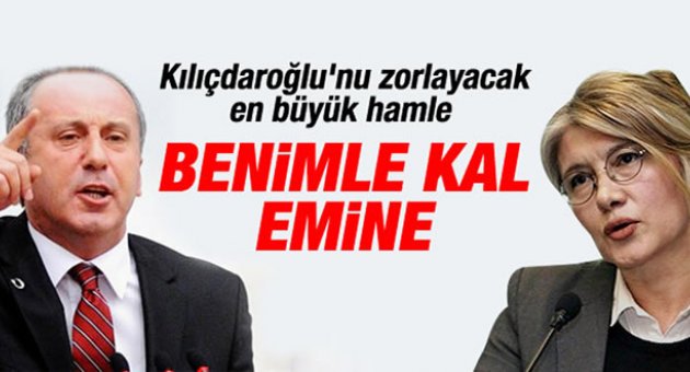 Muharrem İnce&#039;den Emine Ülker Tarhan&#039;a açık davet