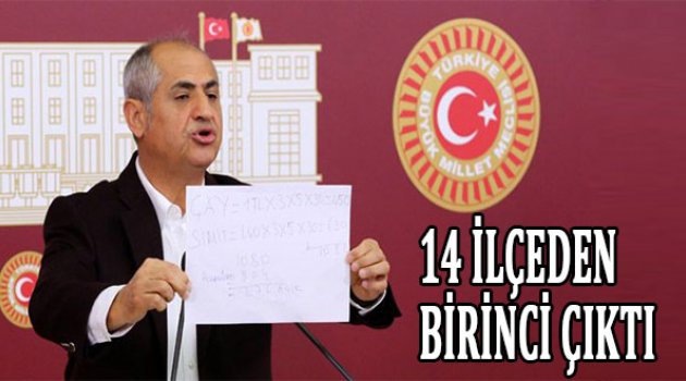 Musa Çam, 14 ilçeden birinci çıktı