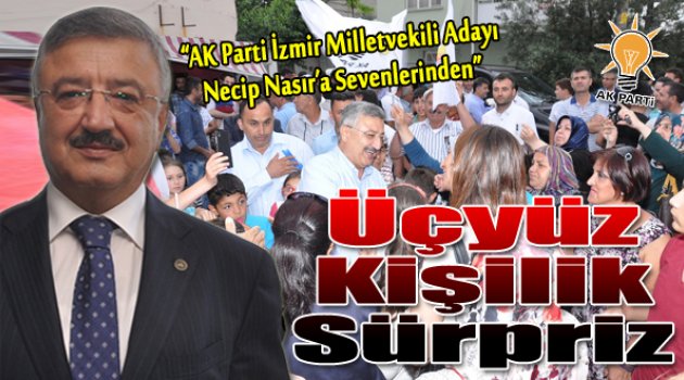 Necip Nasır’a 300 Kişilik Sürpriz