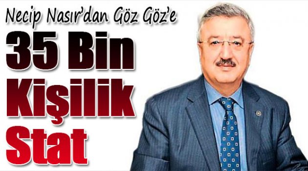 Necip Nasır'dan Gözgöz'e 35 Bin Kişilik Stat Önerisi