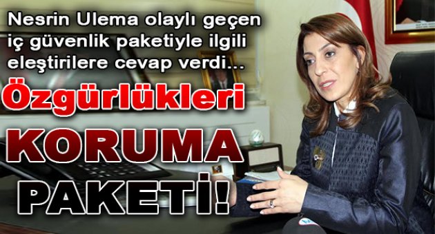 Nesrin Ulema: Bu bir özgürlükleri koruma paketidir!