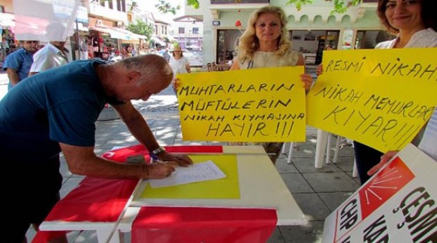 Nikah Yetkisine Karşı Imza Kampanyası