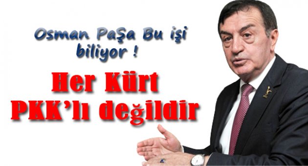 Osman Pamukoğlu: Kürtler PKK'yı desteklemiyor