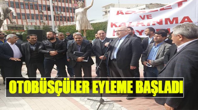Otobüsçüler Eyleme Başladı