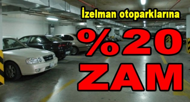 Otoparklara %20 zam geliyor
