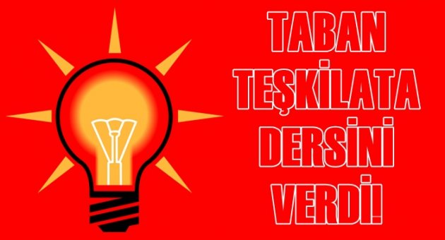 Partililer, teşkilata dersini verdi!