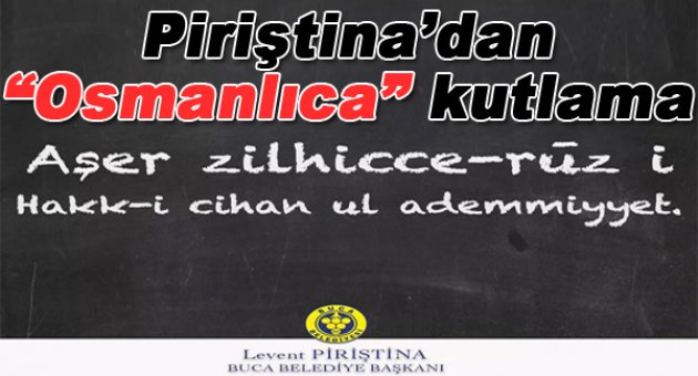 Piriştina'dan "Osmanlıca" kutlama