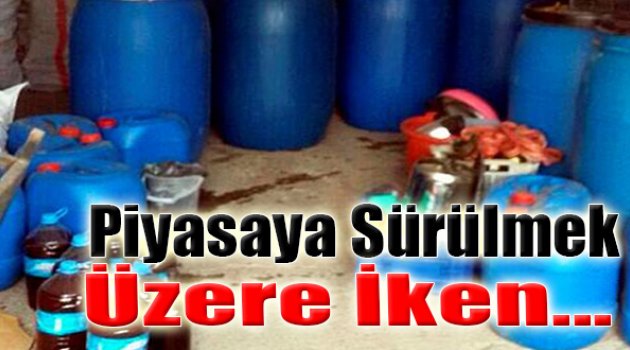Piyasaya Sürülmek Üzere Kaçak İçki Ele Geçirildi