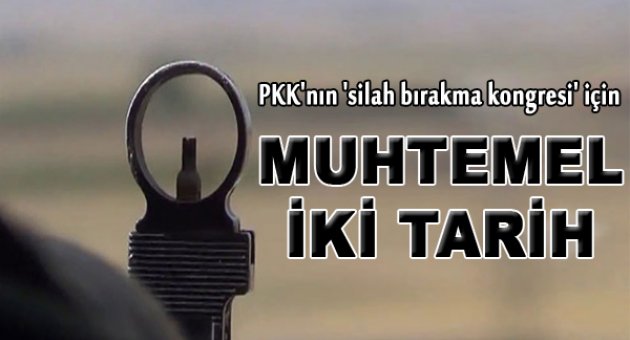 PKK'nın 'silah bırakma kongresi' için iki tarih