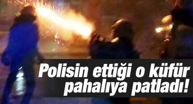 Polisin ettiği o küfür pahalıya patladı!