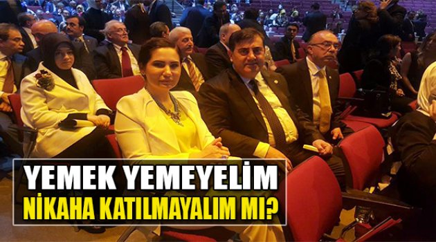Rıfat Sait:Yemek Yemeyelim, Nikaha Katılmayalım Mı?