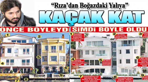 Rıza Sarraf, Boğaz'daki Yalısına Kaçak Kat Çıktı