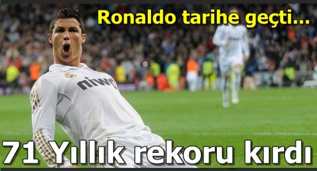 Ronaldo'ya rekor dayanmıyor; 71 yıllık rekoru da kırdı!