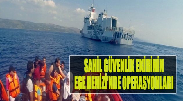 Sahil Güvenlik Ekibinin Ege Denizi'nde Operasyonları