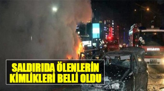 Saldırıda Ölenlerin Kimlikleri Belli Oldu