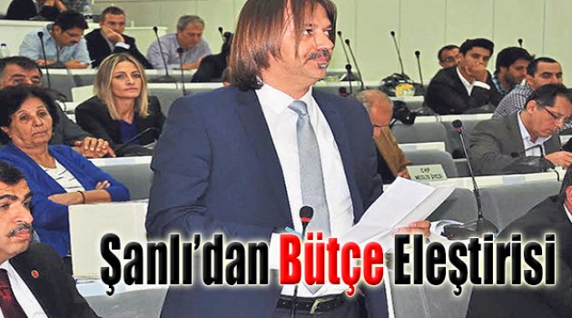 Şanlı'dan Bütçe Eleştirisi " Bu Yıl da Kayıp Olacak"